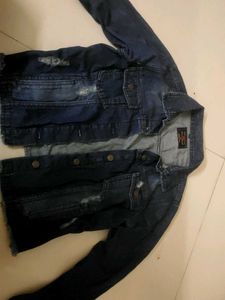 Denim Ribbed Jacket Worn Twice