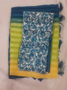 Blue Saree