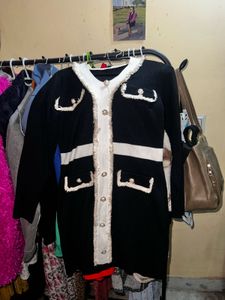 Elegant Black & White Coat