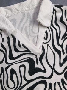 zebra print top