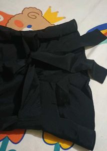 Black Milkmaid Top