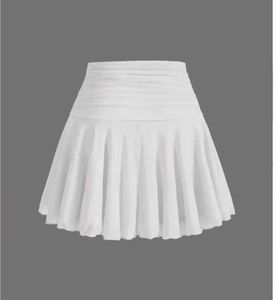 White Ruffle Mini Skirt