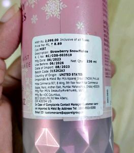 Strawberry Snowflakes Fine Fragrance Mist