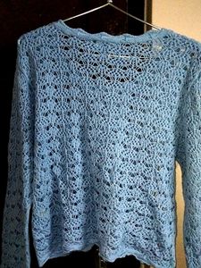 Blue Full Sleeves Top