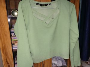 Sexy Crop Top With Criss Cross Neck