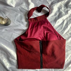 backless halter neck top
