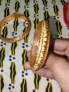 Banshi Gold Bangles - Size 2X6