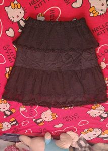 Gothic Tiered Ruffle Skirt