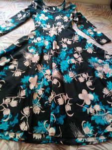 black gherdaar frock kurti