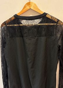 Elegant Black Lace Top