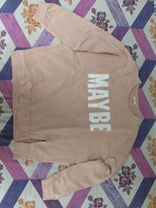 Peach Oversized Sweatshirt