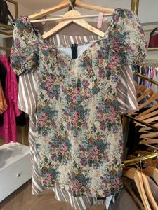 Urbanic Floral Puff Sleeve Dress