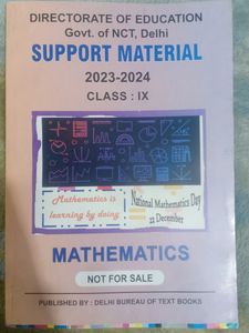 9th Class Mathematics Support Material