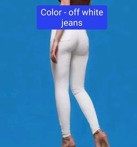 Off White Slim Fit Jeans -28 Size