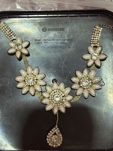 Floral Pearl Statement Necklace