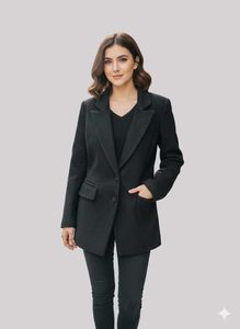 Stylish Women's Blazer Black XS-