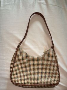 Houndstooth Shoulder Bag
