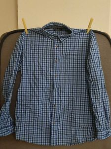Checkered Blue Shirt