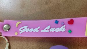 Cute Owl Keychain with &#34;Good Luck&#34; Strap