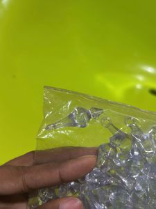 White Beads Combo ( Circular And Drop)