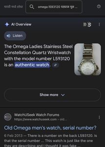 Authentic Omega Comstellation Watch