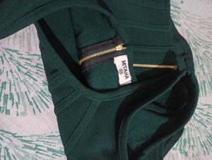 Mitaha Emerald Green Bodycon Dress