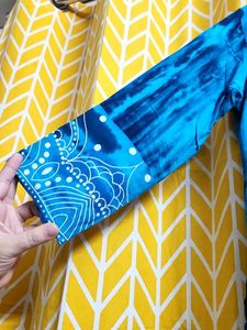Blue Tie-Dye Kurta
