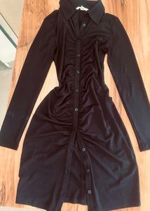 H&amp;M Draped Shirt Dress