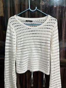 Mesh White Top