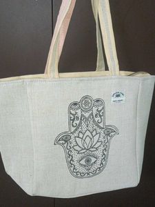100% Hemp Tote Women&#39;s Bag For Office Travelling