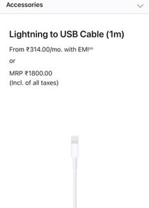 Apple Charger Cable