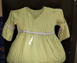 Olive Green Babydoll Dress
