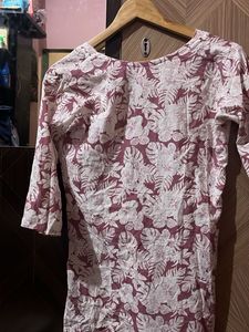 Floral Print Short Kurti
