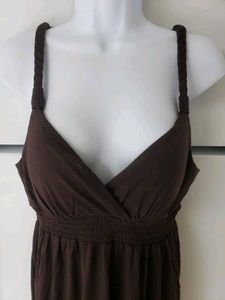 Elegant Brown Maxi Dress
