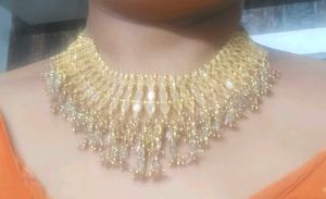 Precious White Stone Set With Earrings