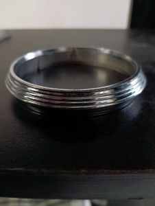 Silver Tone Metal Bangle