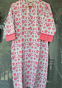Floral Print Straight Kurta