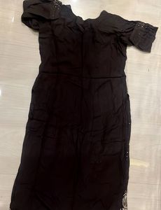 Elegant Brown pure cotton kurti