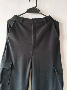 Black Cargo Trousers
