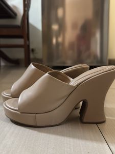 Nude Women Block Heels