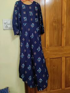 Bandhni Print Asymmetrical Kurti