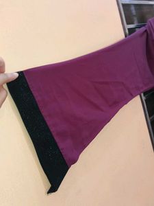 Purple Embellished Abaya