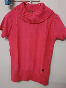 Coral Knit Top