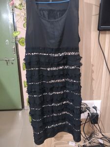 Party Wear Black Mini Dress
