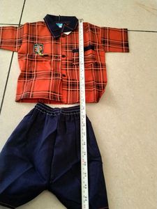 new Boys kids  Plaid Shirt &amp; Shorts Set