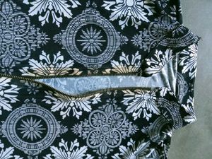 Patterned Black Dress