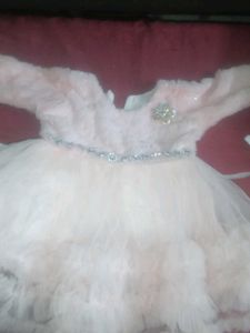 Pink Dress with Rhinestone Detail