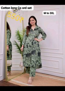 Embroidered Cotton Slub Kurta Set