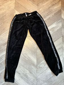 Black Velvet Sequin Joggers