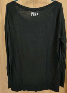 💀Victoria's Secret PINK Holographic Skull Tee